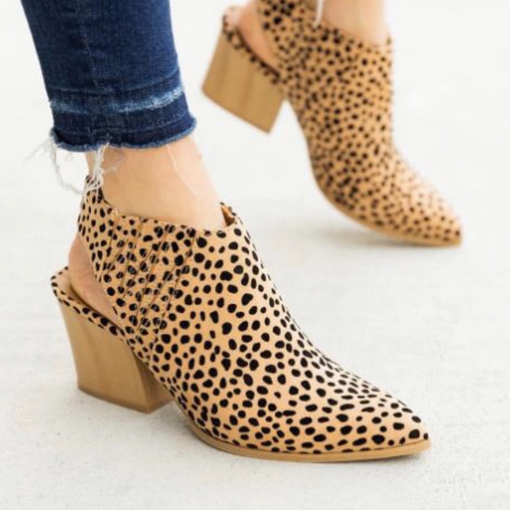 /ALYSE/ 5⭐️ Cheetah Slingback Cutout Booties - Picture 8 of 8